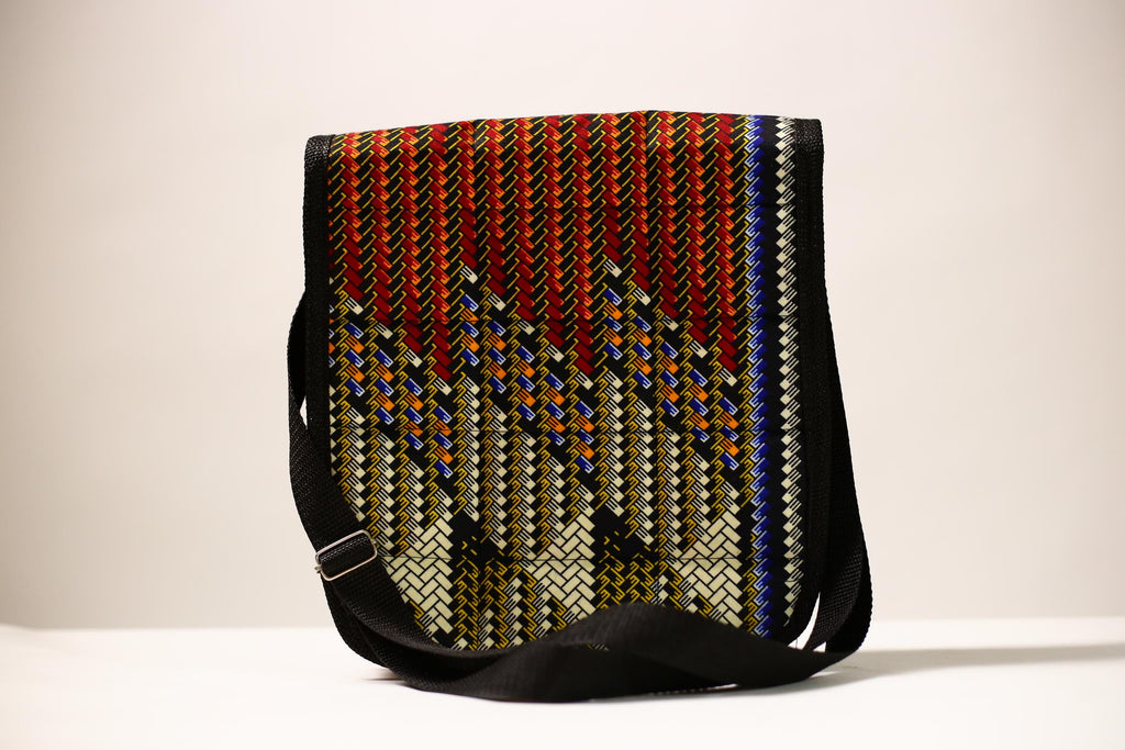 African Kanta Design Backpack | Stylish School College Bag | Unique Travel Daypack | Durable Bookbag for Everyday Use | Trendy Item-G4494