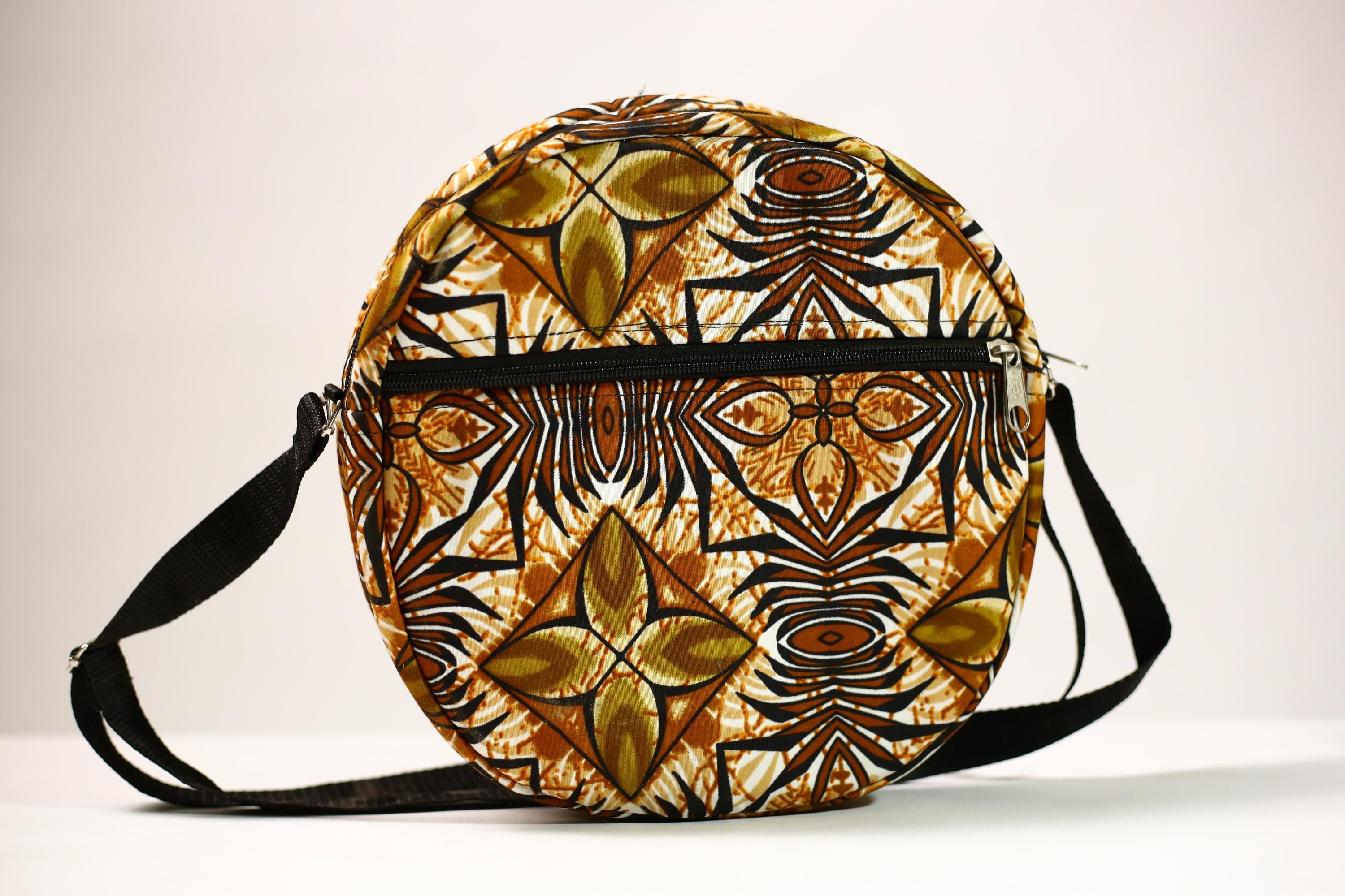 African Unique Backpack Handcrafted Travel Daypack Stylish College Bag | Ethnic Print Lightweight Bookbag for Students -G4519