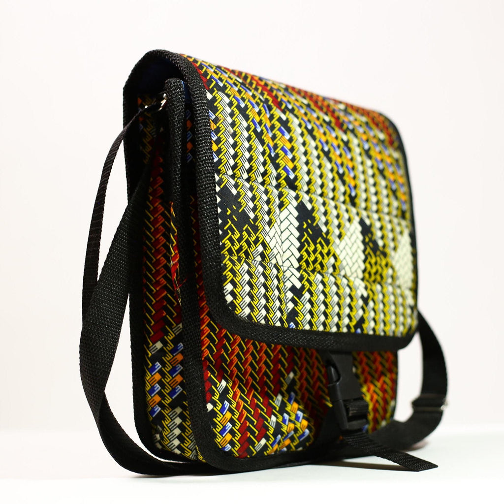 African Kanta Backpack | Unique Travel Daypack | Lightweight Bookbag | Eco-Friendly Bag | Stylish and Functional Backpack -G4535