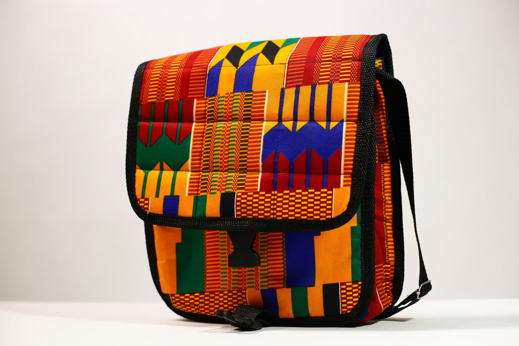 African Kanta Backpack | Unique Travel Daypack | Lightweight Bookbag | Eco-Friendly Bag | Stylish and Functional Backpack -G4534