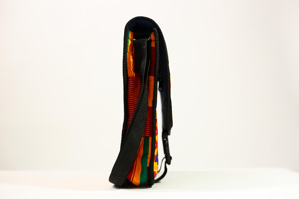 African Kanta Backpack | Unique Travel Daypack | Lightweight Bookbag | Eco-Friendly Bag | Stylish and Functional Backpack -G4533