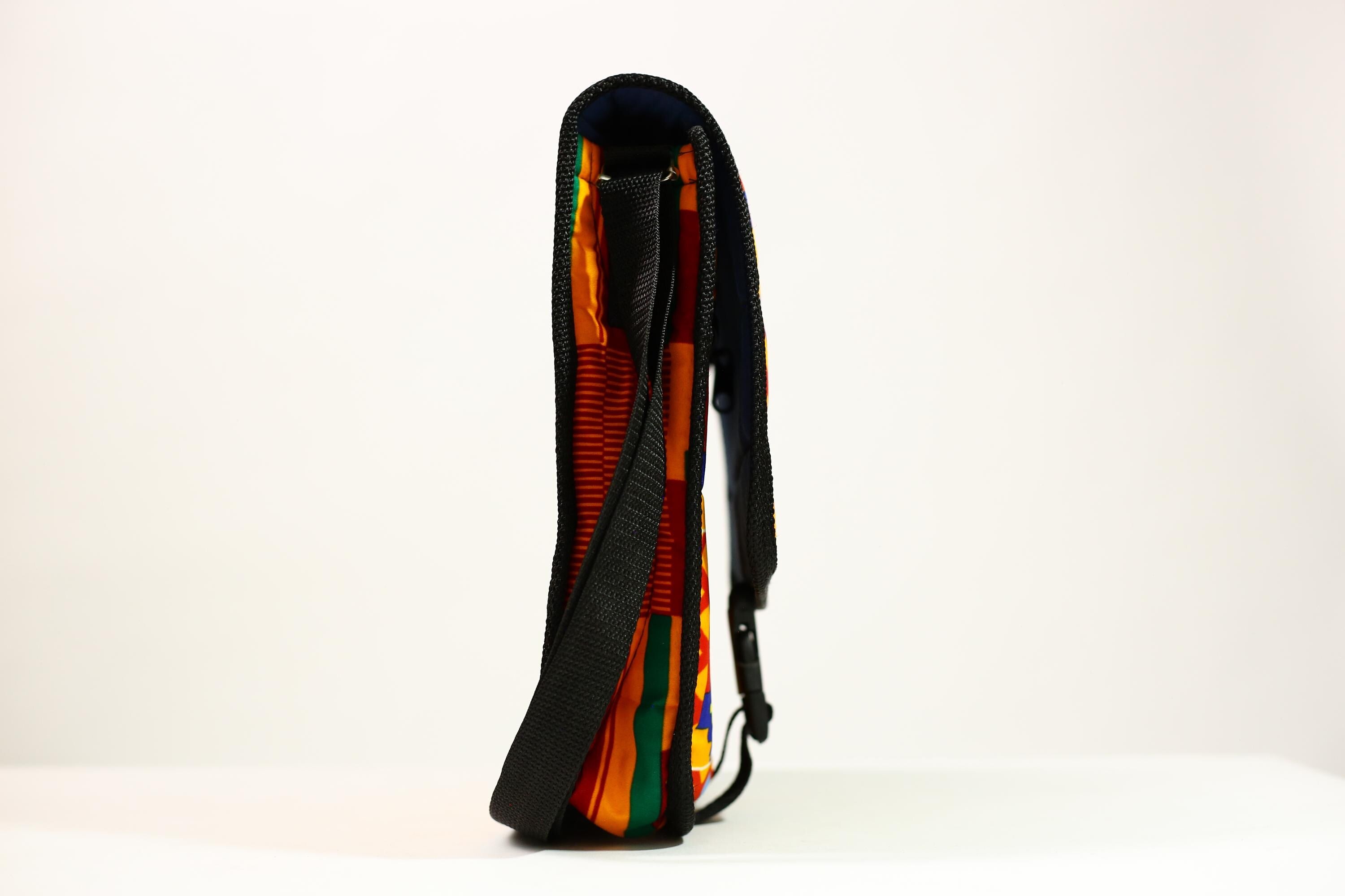 African Kanta Backpack | Unique Travel Daypack | Lightweight Bookbag | Eco-Friendly Bag | Stylish and Functional Backpack -G4533
