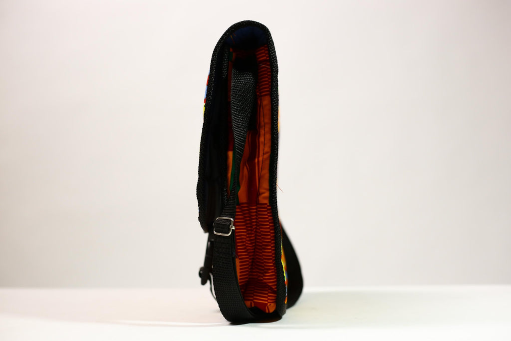 African Kanta Backpack | Unique Travel Daypack | Lightweight Bookbag | Eco-Friendly Bag | Stylish and Functional Backpack -G4533