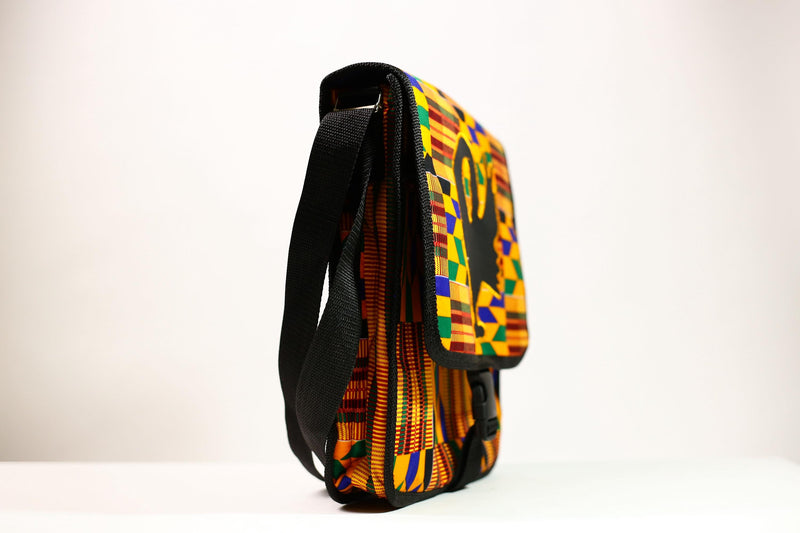 African Kanta Backpack | Unique Travel Daypack | Lightweight Bookbag | Eco-Friendly Bag | Stylish and Functional Backpack -G4531