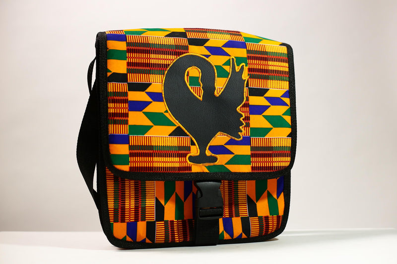 African Kanta Backpack | Unique Travel Daypack | Lightweight Bookbag | Eco-Friendly Bag | Stylish and Functional Backpack -G4531