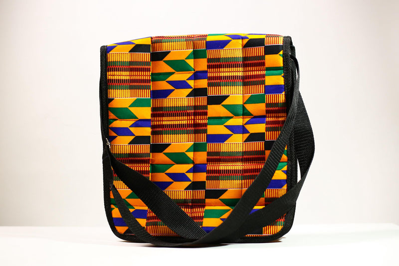 African Kanta Backpack | Unique Travel Daypack | Lightweight Bookbag | Eco-Friendly Bag | Stylish and Functional Backpack -G4531