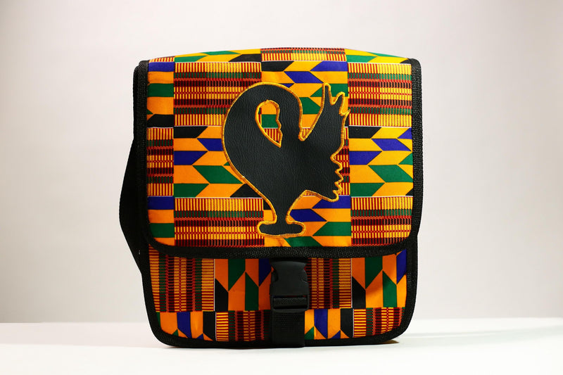 African Kanta Backpack | Unique Travel Daypack | Lightweight Bookbag | Eco-Friendly Bag | Stylish and Functional Backpack -G4531