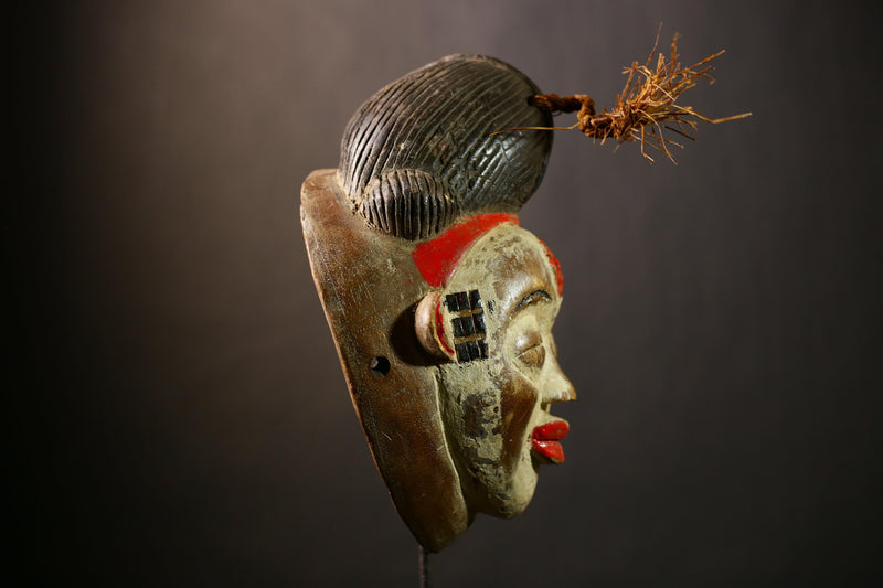 Stunning African Mask | Wall Art Decor | Old Puno Mask | Mukudji Society | Unique Gabon Sculpture | Ethnic Decorative Piece-G4352