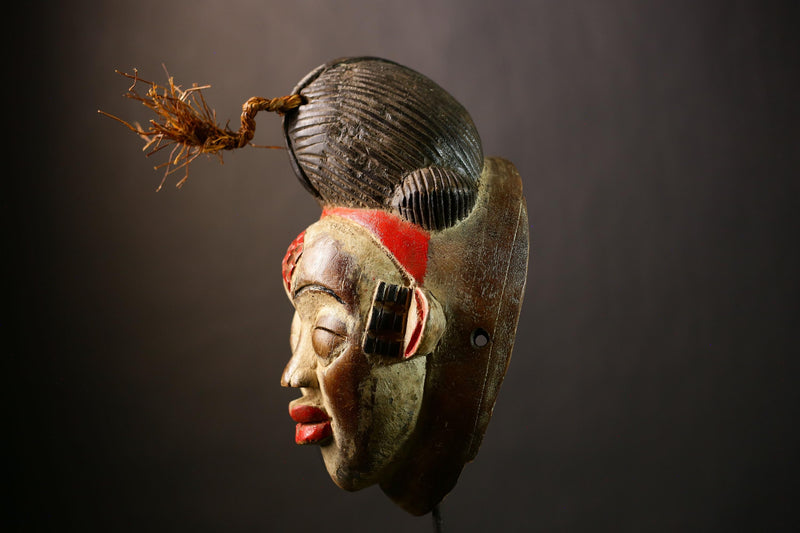 Stunning African Mask | Wall Art Decor | Old Puno Mask | Mukudji Society | Unique Gabon Sculpture | Ethnic Decorative Piece-G4352