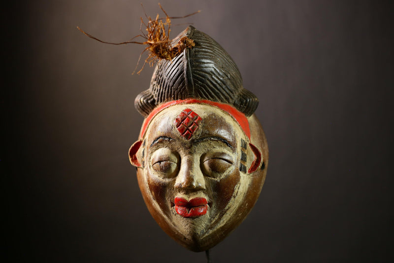 Stunning African Mask | Wall Art Decor | Old Puno Mask | Mukudji Society | Unique Gabon Sculpture | Ethnic Decorative Piece-G4352