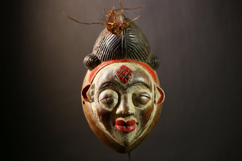 Stunning African Mask | Wall Art Decor | Old Puno Mask | Mukudji Society | Unique Gabon Sculpture | Ethnic Decorative Piece-G4352