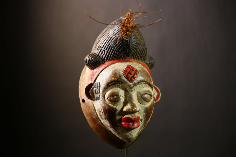 Stunning African Mask | Wall Art Decor | Old Puno Mask | Mukudji Society | Unique Gabon Sculpture | Ethnic Decorative Piece-G4352