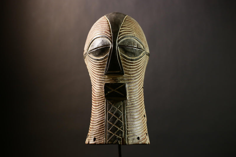 African Songye Mask | Hand Carved Wooden Art | Unique Tribal Decor | Wall Art Piece | Ethnic Home Decoration | Artisan Crafted Mask-G4346