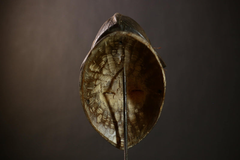 Unique African Punu Ceremonial Mask | Handcrafted Wooden Wall Art | Gabonese Decor | Ethnic Mask | Tribal Home Accent -G4369