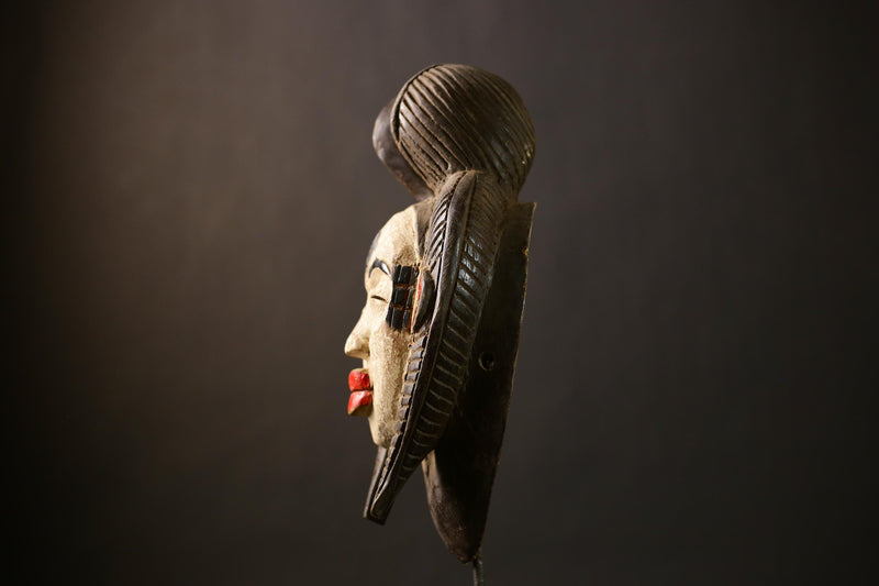 Authentic African Bayaka Tribal Mask | Decorative Art Wall Hanging | Unique Ethnic Decor | Handcrafted Cultural Piece-G4365