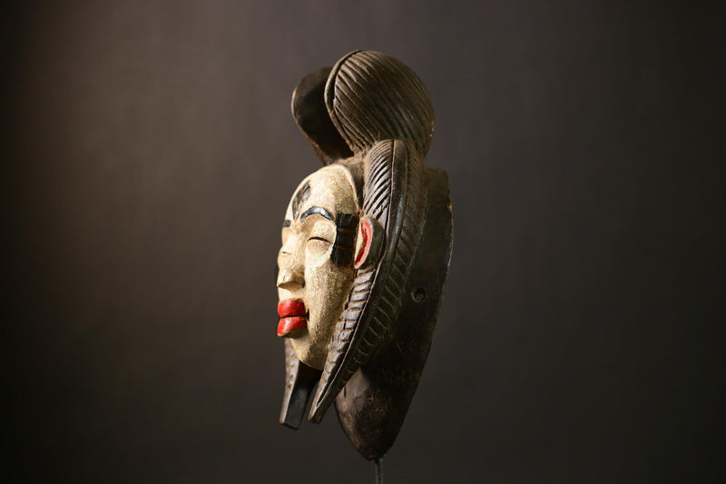 Authentic African Bayaka Tribal Mask | Decorative Art Wall Hanging | Unique Ethnic Decor | Handcrafted Cultural Piece-G4365