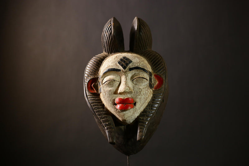 Authentic African Bayaka Tribal Mask | Decorative Art Wall Hanging | Unique Ethnic Decor | Handcrafted Cultural Piece-G4365