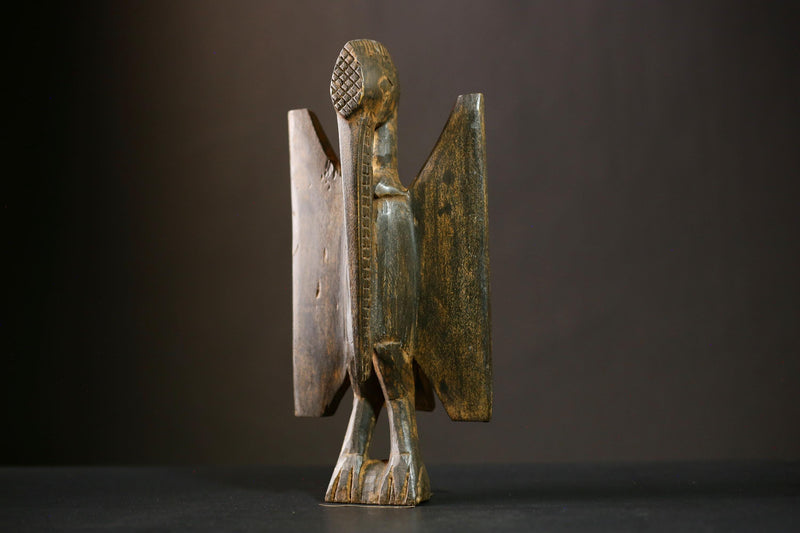 Antique Wooden Senufo Bird Statue Exquisite Tribal Artwork for Unique Home Decor and Traditional Cultural Sculpture Display Piece-G4388