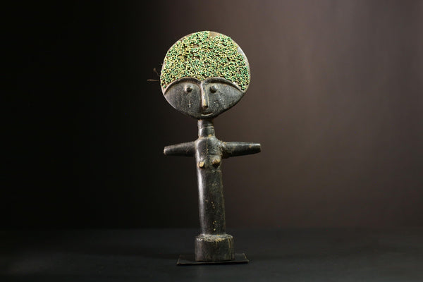 African Ashanti Akuaba Doll | Hand Carved Wood Art | Unique Fertility Gift | Ethnic Home Decor | Authentic Tribal Collectible-G1254