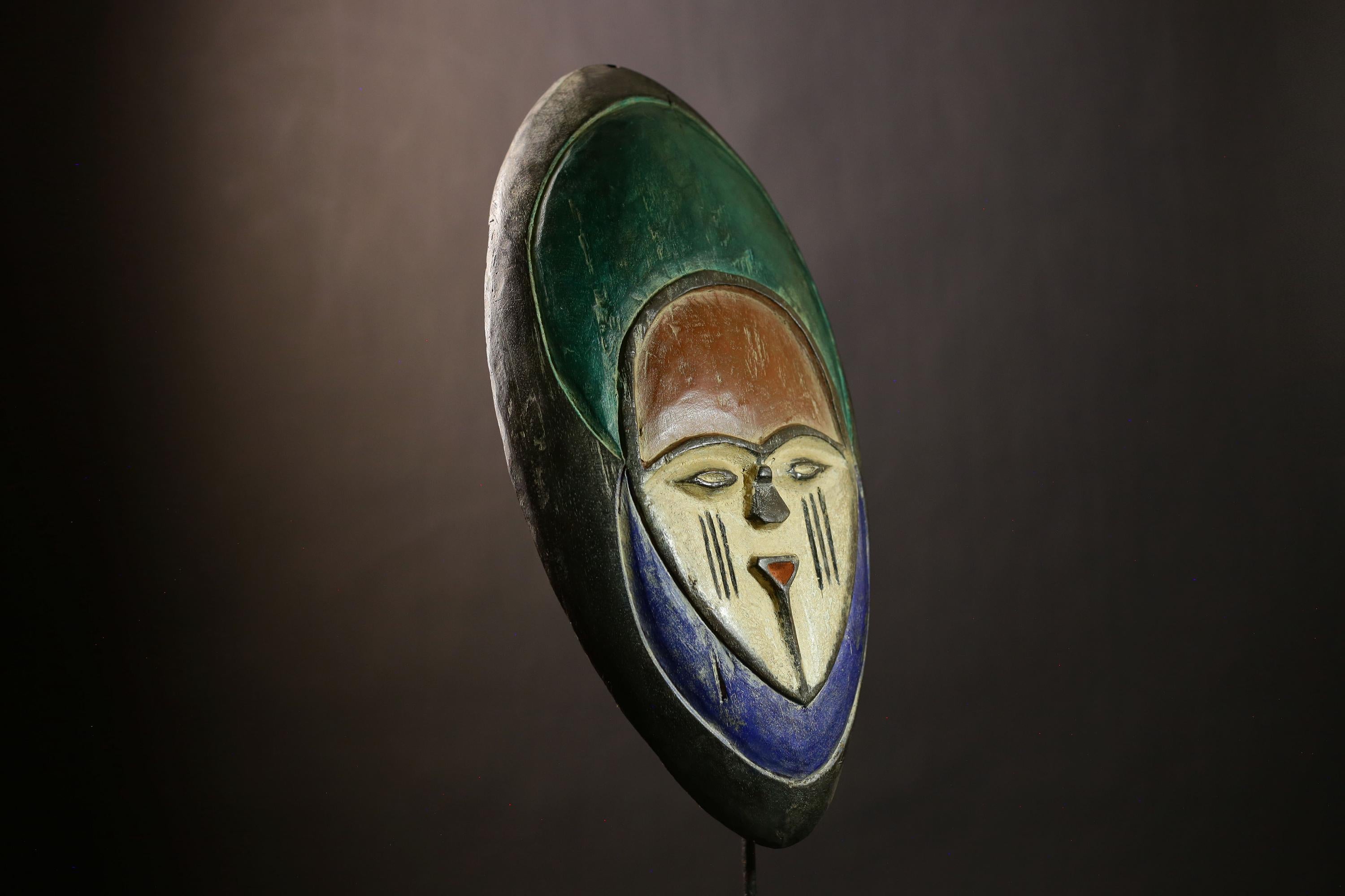 African Songye Shield Vintage | Hand Carved Antique Art | Tribal Wall Decor | Unique Cultural Piece | Ethnic Home Accent-G4401