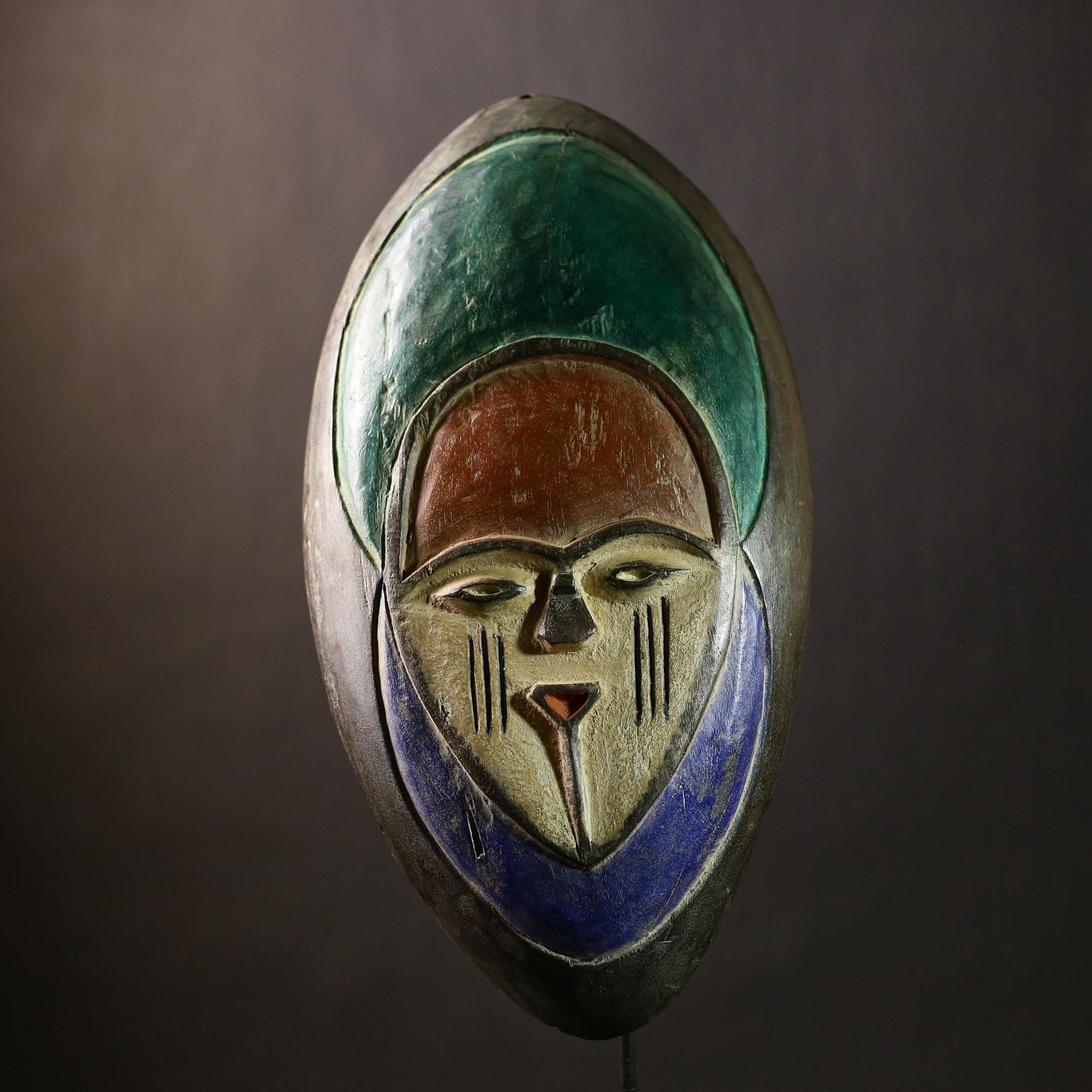 African Songye Shield Vintage | Hand Carved Antique Art | Tribal Wall Decor | Unique Cultural Piece | Ethnic Home Accent-G4401