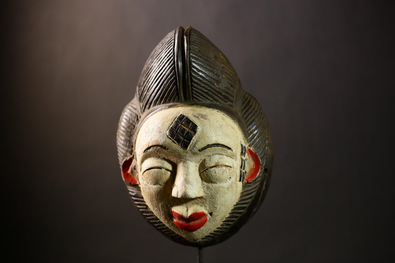 Stunning African Mask Wall Art Decor Unique Gabon Sculpture Ethnic Home Accent | Handmade Wall Decor | Artisan Home Accent-G4396