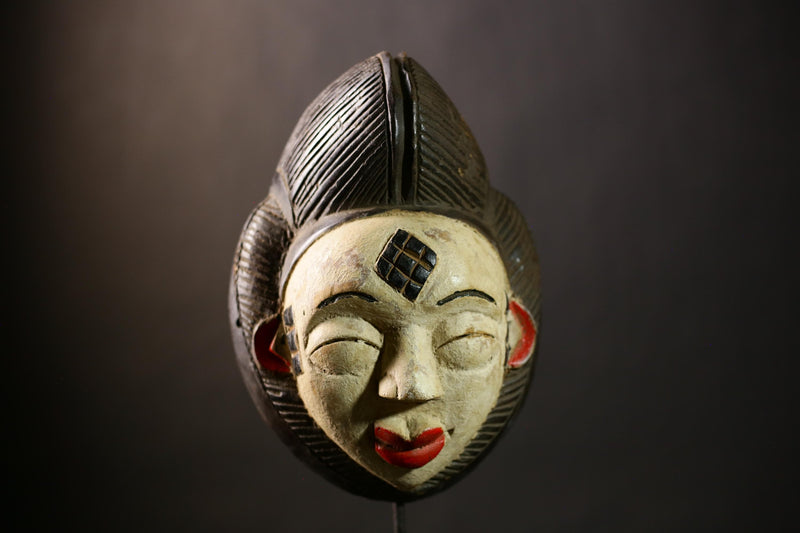 Stunning African Mask Wall Art Decor Unique Gabon Sculpture Ethnic Home Accent | Handmade Wall Decor | Artisan Home Accent-G4396