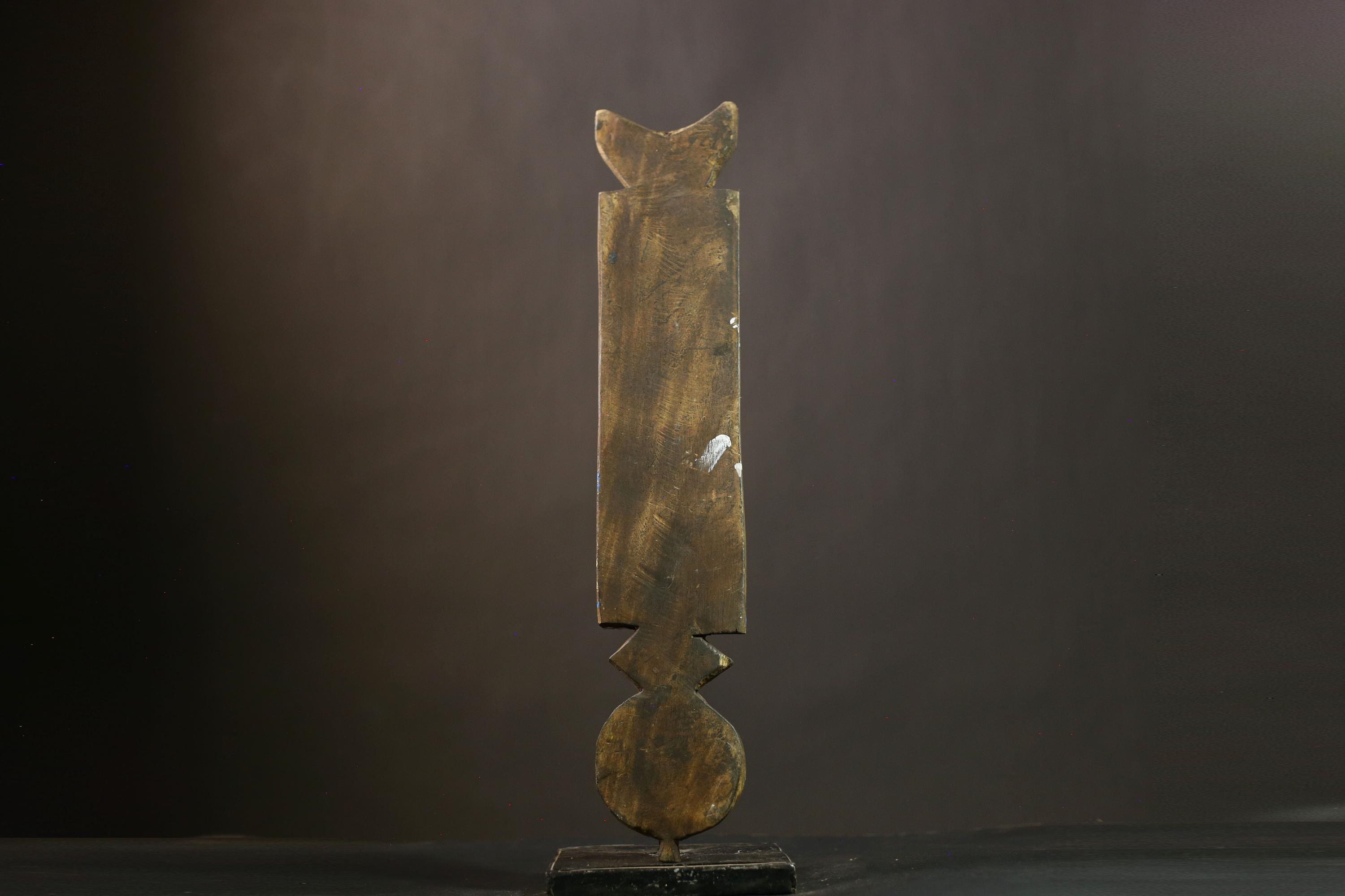 African Bwa Owl Mask | Carved Wood Tribal Art from Burkina Faso | Unique Home Decor | Artisan Mask for Collectors | Cultural Gift-G1273