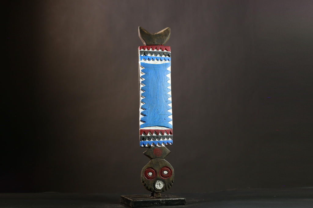 African Bwa Owl Mask | Carved Wood Tribal Art from Burkina Faso | Unique Home Decor | Artisan Mask for Collectors | Cultural Gift-G1273
