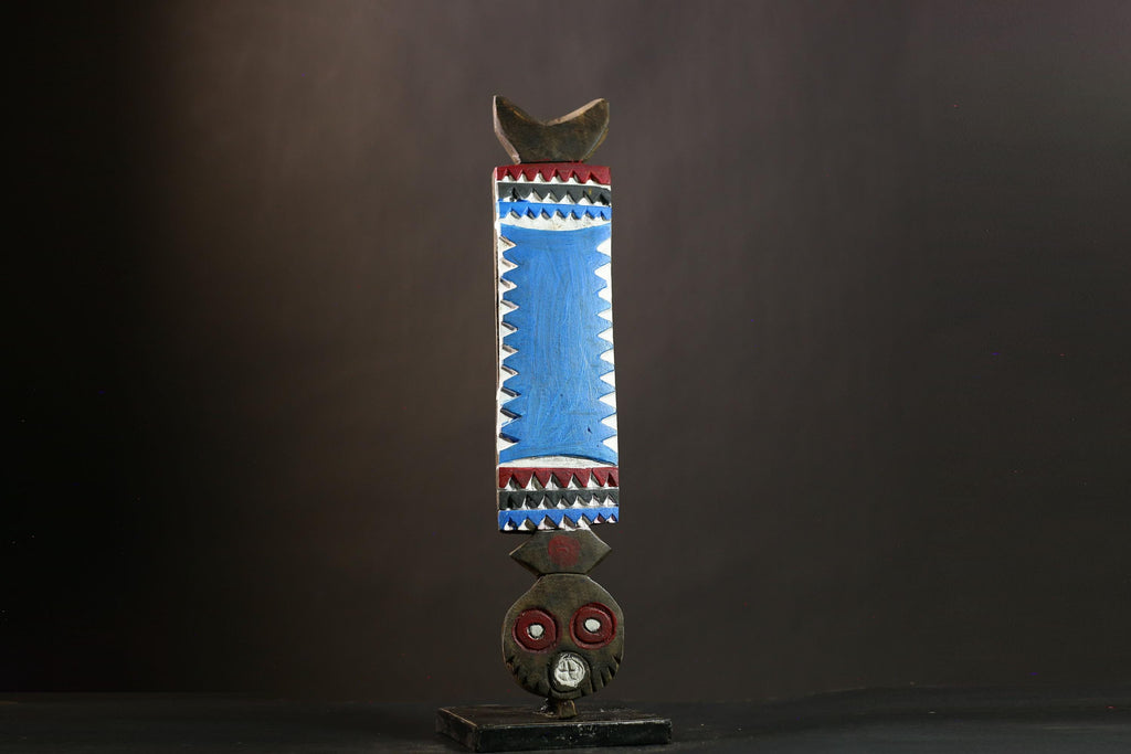 African Bwa Owl Mask | Carved Wood Tribal Art from Burkina Faso | Unique Home Decor | Artisan Mask for Collectors | Cultural Gift-G1273