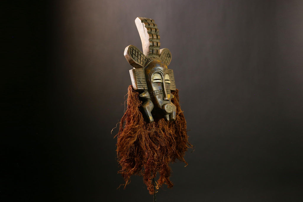 African Senufo Mask | Unique Handcrafted Tribal Wall Art | Home Decor Gift | Artisan Wall Accent | Cultural Decor Piece-G4424