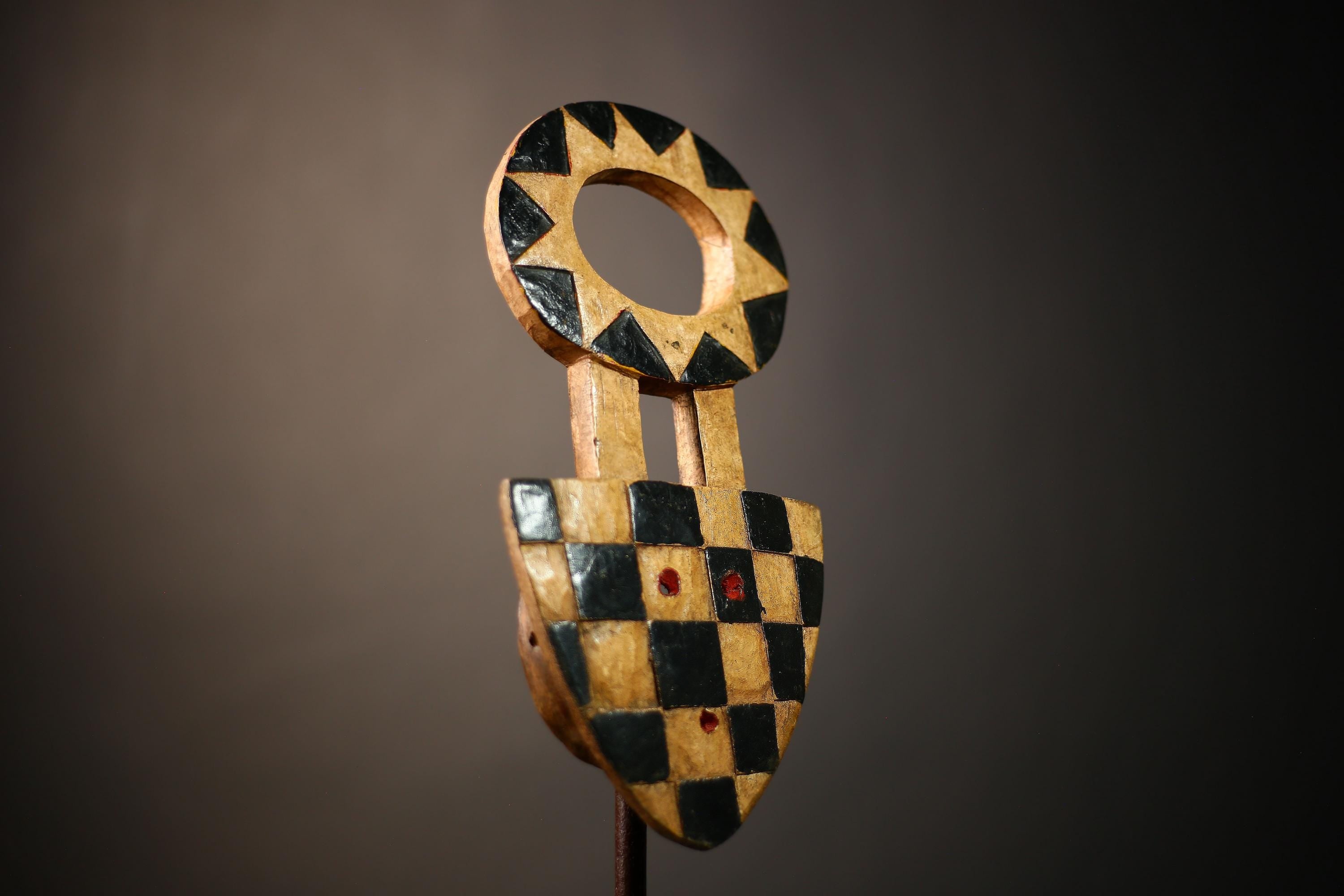African Vintage Koulango Mask | Antique Wall Decor from Ghana | Unique Tribal Art Piece | Collectible Home Accent | Gift Idea-G4618