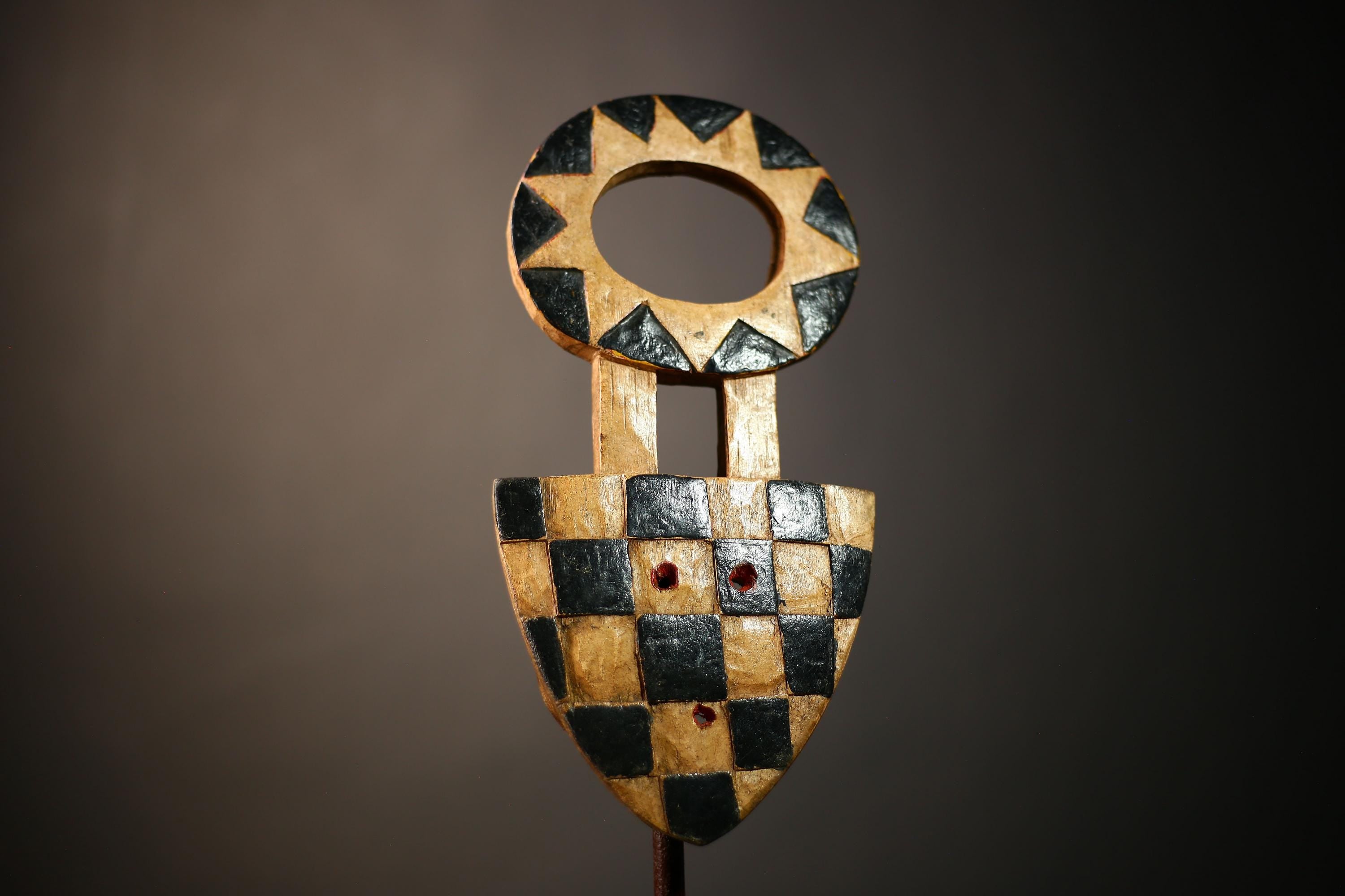 African Vintage Koulango Mask | Antique Wall Decor from Ghana | Unique Tribal Art Piece | Collectible Home Accent | Gift Idea-G4618