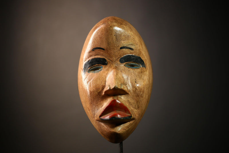 African Antique Dan Mask | Handcrafted Wall Hanging | Ethnic Home Decor | Unique Art Collectible | Cultural Gift Idea for Home-G4614