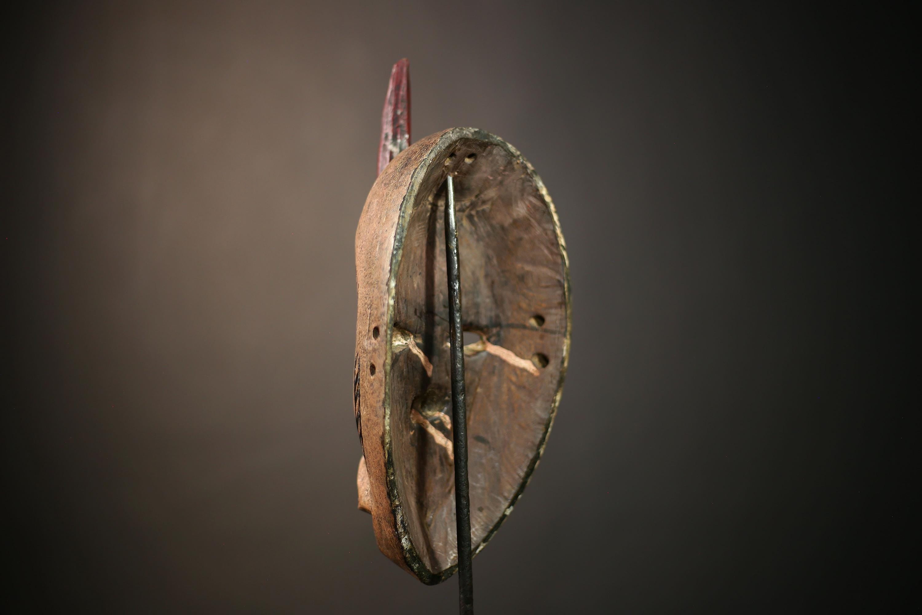 African Antique Mask | Handcrafted Wall Decor | Ethnic Home Art | Wooden Face Sculpture | Tribal African Face Mask | Boho Home Decor-G4613