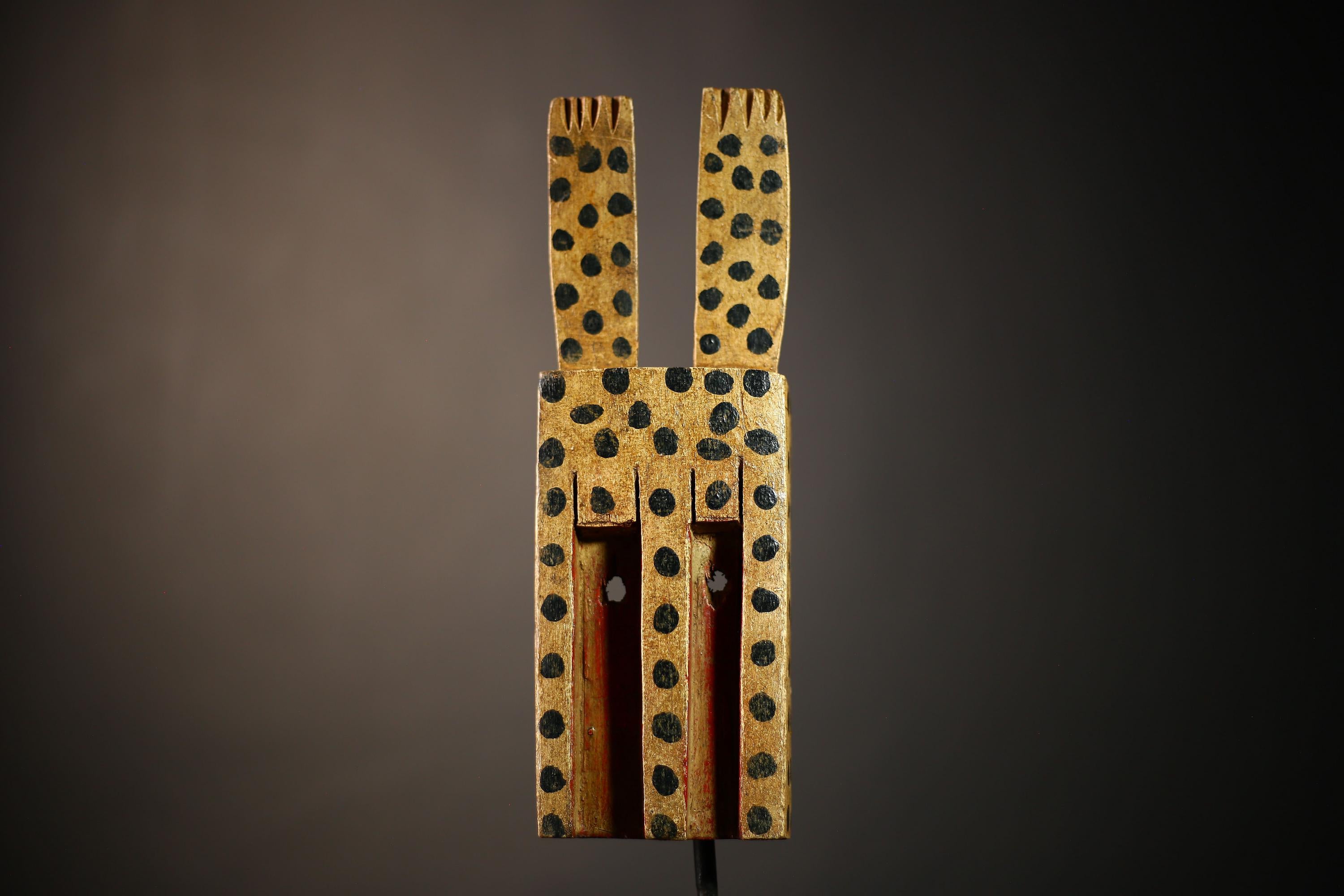 African Dogon Walu Rabbit Mask Hand Carved Art Decor Vintage Home Accent | Unique Tribal Mask | Wall Hanging Art from Africa-G4619