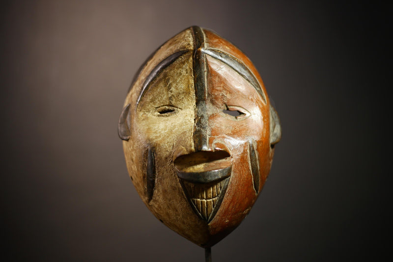 African Igbo Mask Handmade Wooden Art Decor Unique Tribal Wall Accent Gift | Ethnic Home Decor | Collectible Cultural Piece -G4632