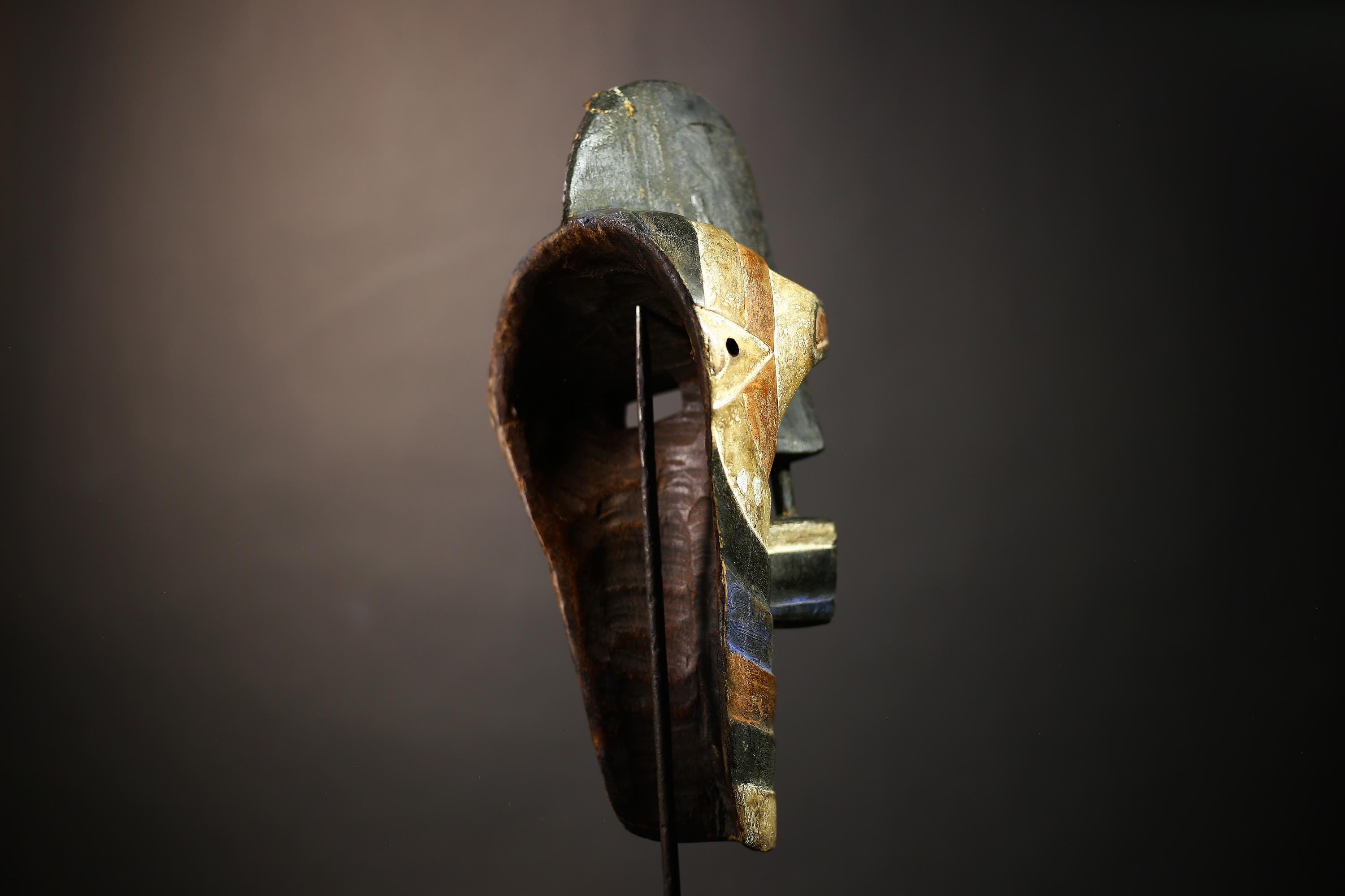 African Mask Decor | Gabonese Spirit Art | Puno Guro Wall Accent | Vintage African Theme -G4644