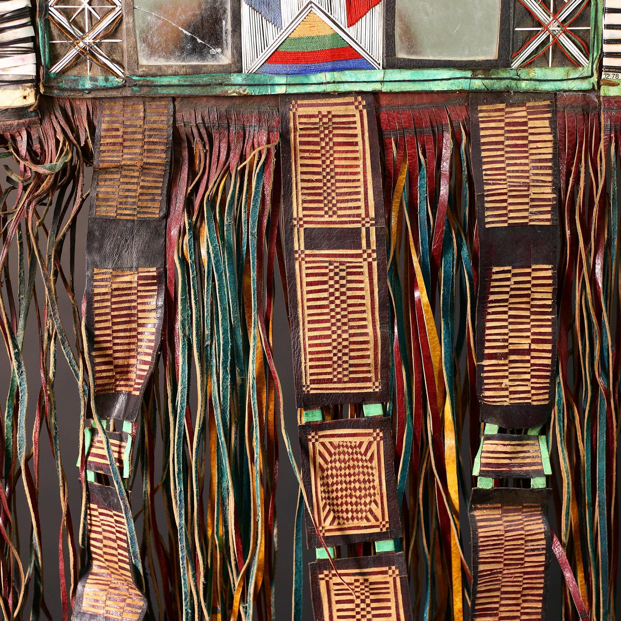 African Tuareg Tent Panel Art | Vintage Nomadic Tribal Decor | Unique Collectible Home Accent | Ethnic Wall Hanging Craft | Style-G4639