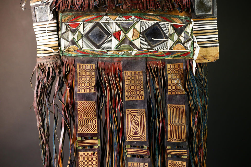 African Taureg Tent Panel | Authentic Tribal Art | Handcrafted Collectible | Unique Home Decor | Folk Art Masterpiece-G4640