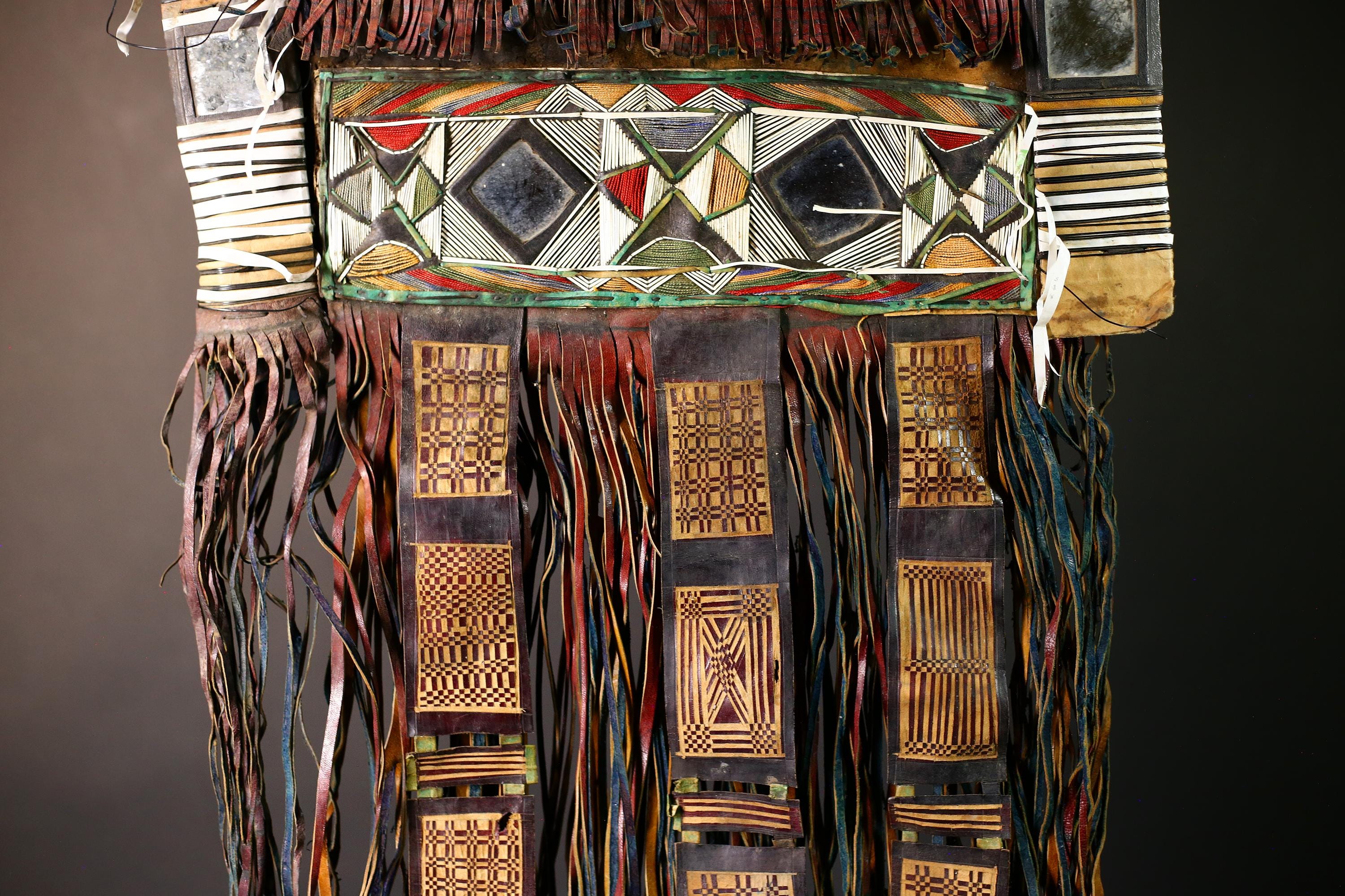 African Taureg Tent Panel | Authentic Tribal Art | Handcrafted Collectible | Unique Home Decor | Folk Art Masterpiece-G4640