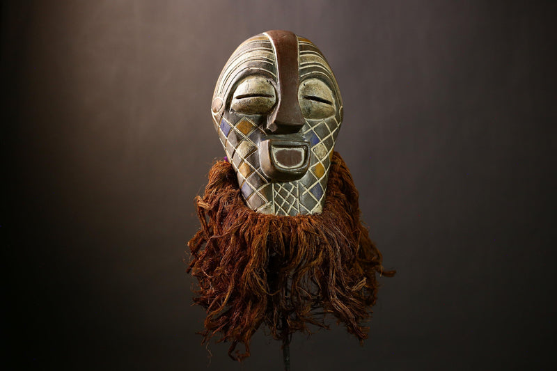 African Songye Mask | Authentic Handcrafted Wooden Decor | Unique Tribal Wall Art | Cultural Home Accent | Decorative Art Piece-G4471