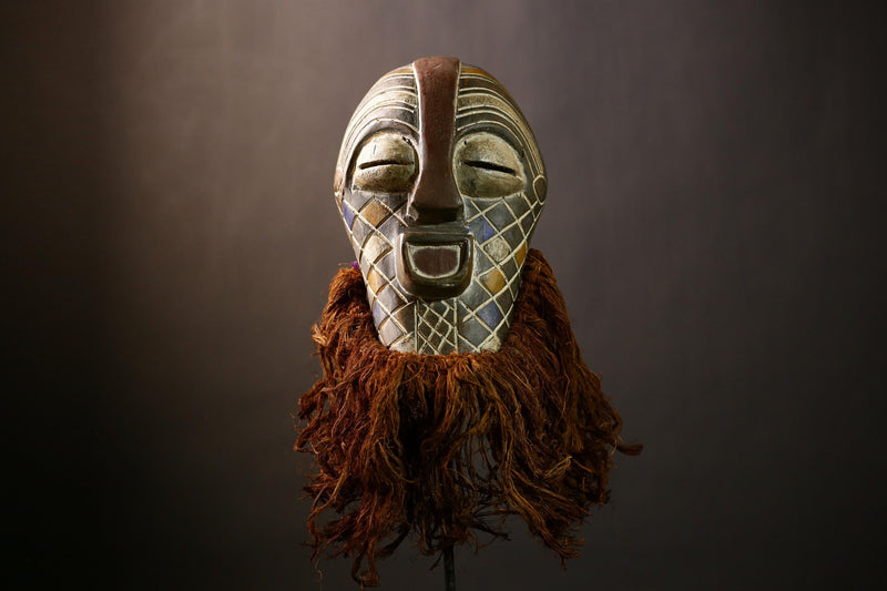 African Songye Mask | Authentic Handcrafted Wooden Decor | Unique Tribal Wall Art | Cultural Home Accent | Decorative Art Piece-G4471