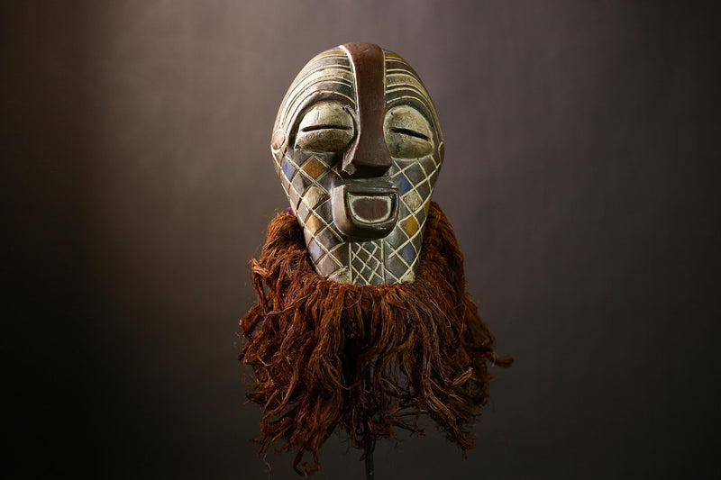 African Songye Mask | Authentic Handcrafted Wooden Decor | Unique Tribal Wall Art | Cultural Home Accent | Decorative Art Piece-G4471