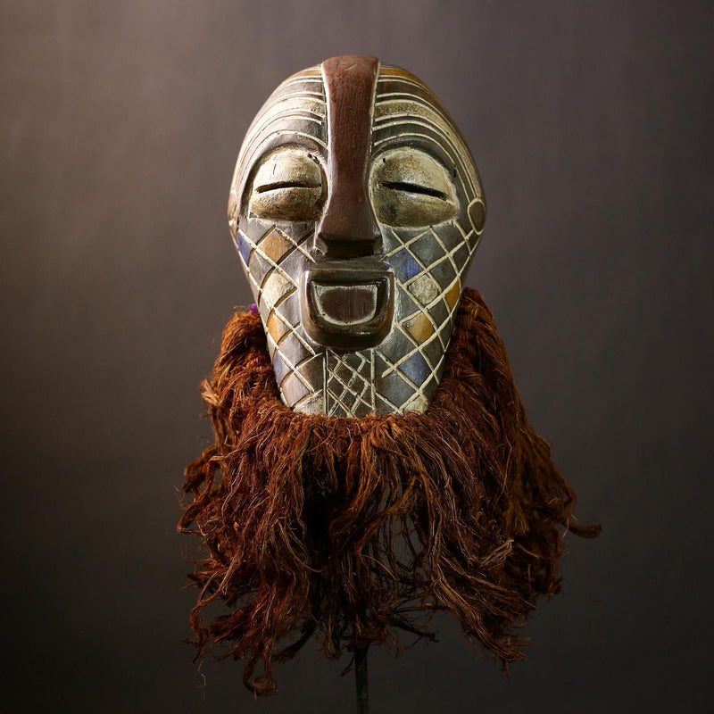 African Songye Mask | Authentic Handcrafted Wooden Decor | Unique Tribal Wall Art | Cultural Home Accent | Decorative Art Piece-G4471