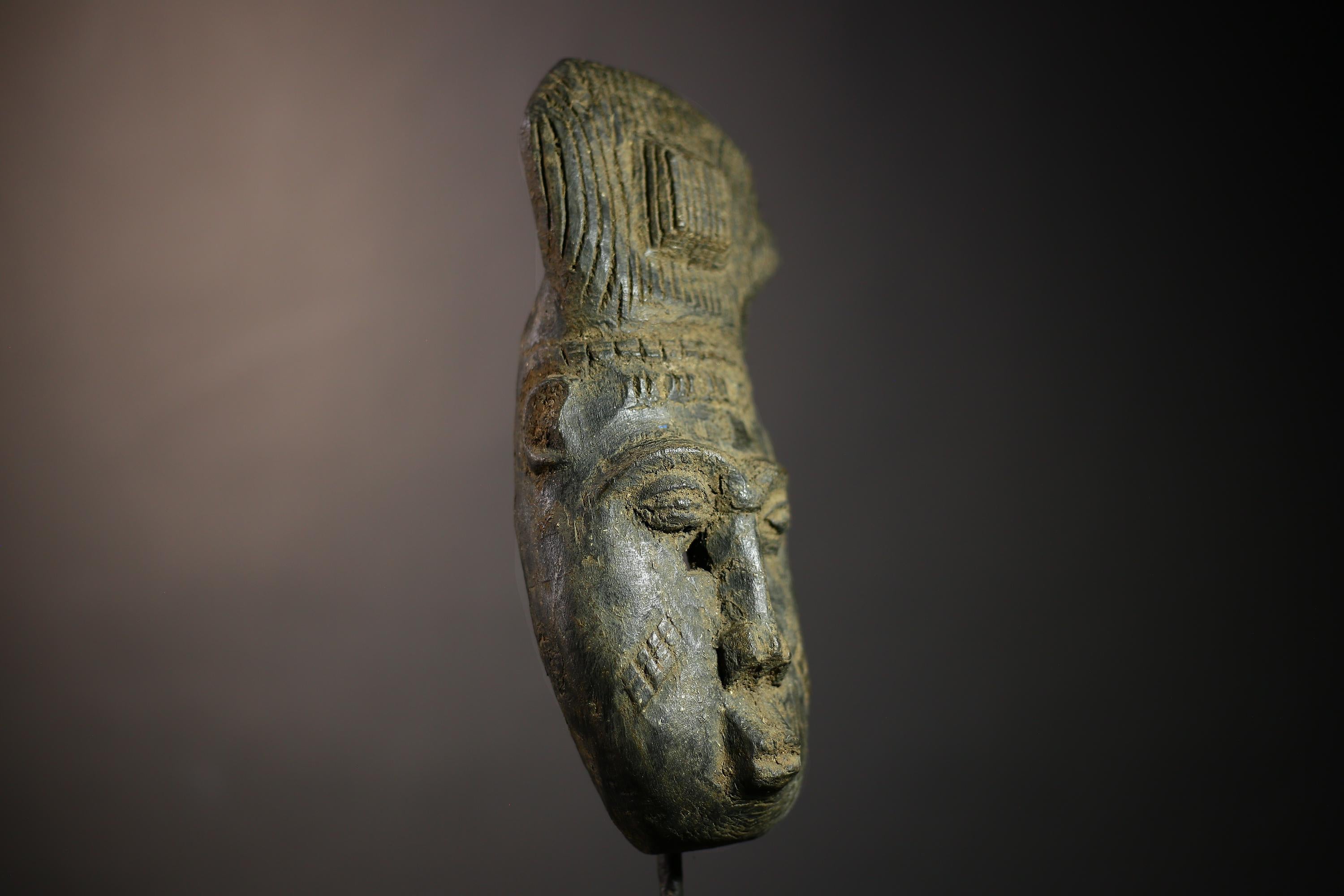 African Guro Baule Mask | Vintage Hand Carved Wood Art | Unique Tribal Decor | Authentic Wall Hanging Piece | Cultural Home Accent-G4655