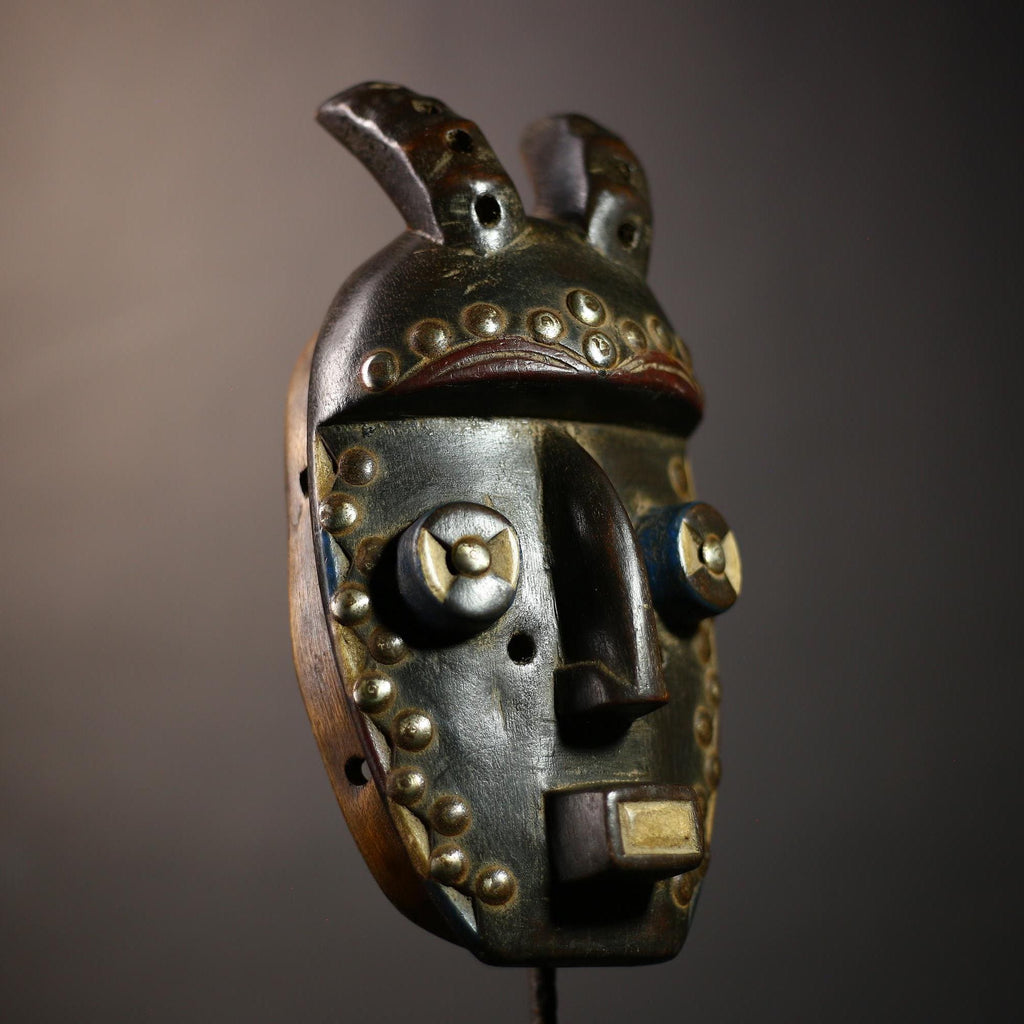 African Handcrafted Grebo Face Mask | Authentic Art for Collectors | Unique Home Decor | Cultural Gift Piece | Traditional Wall Accent-G4653