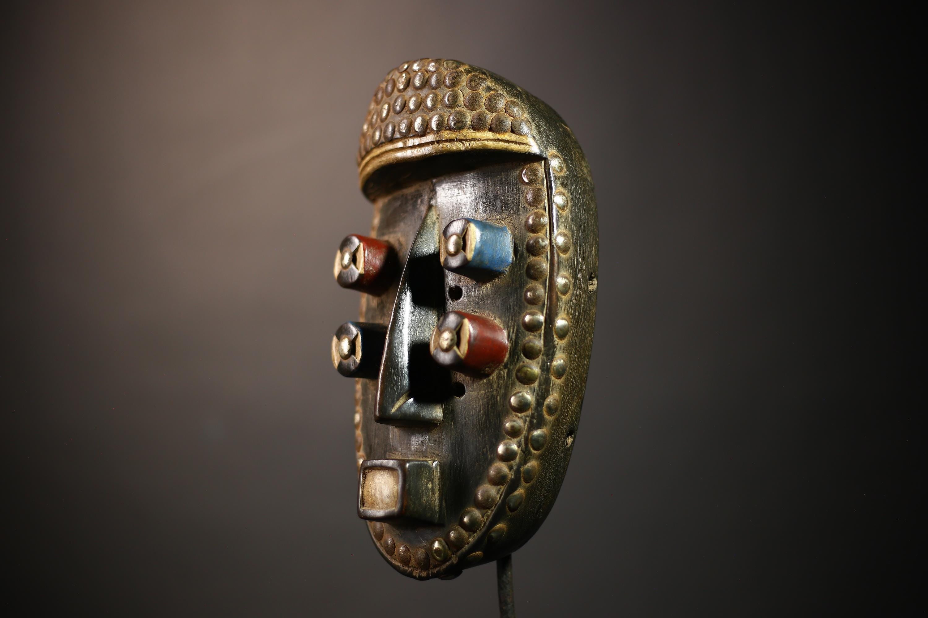 African Grebo Mask | Hand Carved Wood Art | Tribal Wall Decor | Cultural Collector's Piece | Unique Home Accent | Traditional Sculptur-G4649