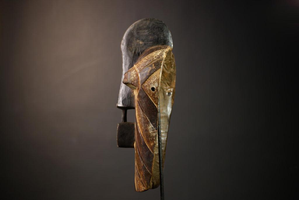 African Tribal Mask | Kifwebe Wood Art | Unique Decor | Songye Design | Handcrafted Artisan Piece | Home Decoration-G4661