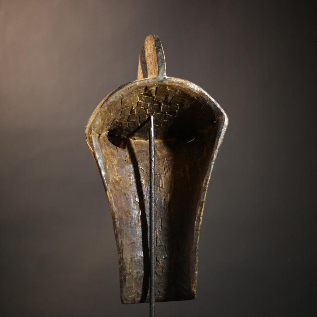 African Tribal Mask | Unique Kifwebe Wood Art | Carved Vertical Design | Handcrafted Decor Piece | Cultural Wall Hanging | Ethnic -G4667